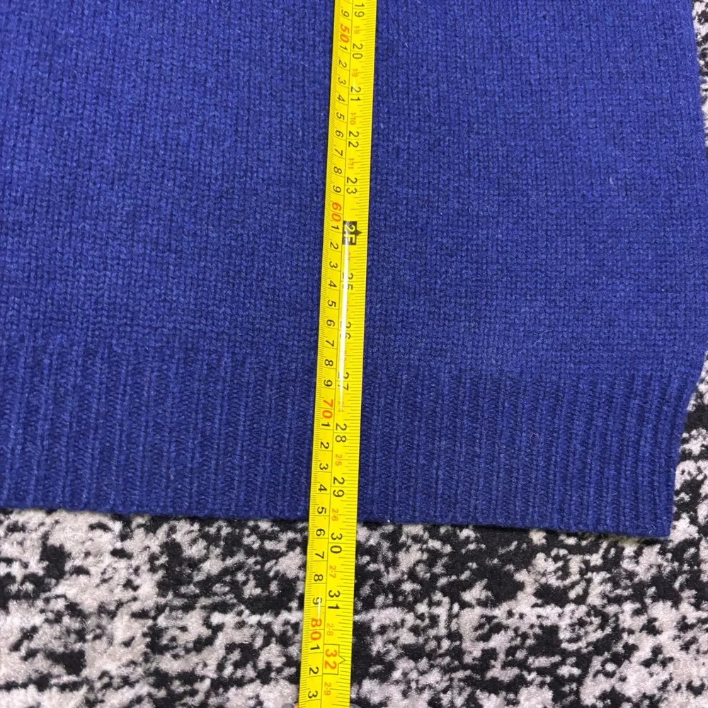 Brooks Brothers Mens XL English Lambswool Fair Isle Yoke Crewneck Sweater Blue